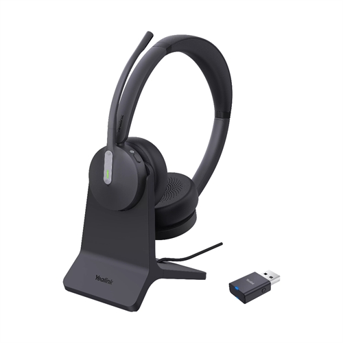 Yealink WH64 Hybrid Dual inkl. USB-A Dongle med Ladestander - Teams